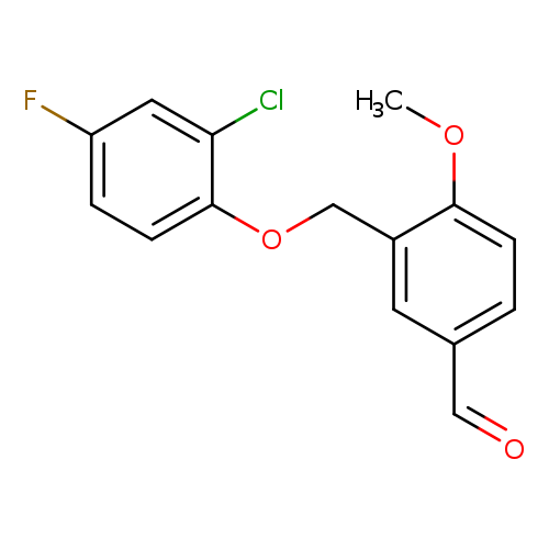 3-((2-Chloro-4-fluorophenoxy)methyl)-4-methoxybenzaldehyde