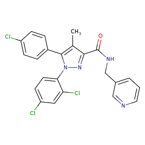 5-(4-Chlorophenyl)-1-(2,4-dichlorophenyl)-4-methyl-N-(3-pyridinylmethyl)-1H-pyrazole-3-carboxamide