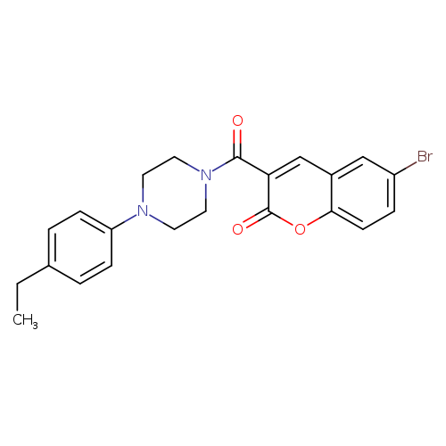 6-bromo-3-[4-(4-ethylphenyl)piperazine-1-carbonyl]-2H-chromen-2-one