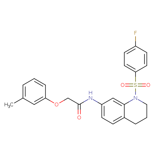 N-[1-(4-fluorobenzenesulfonyl)-1,2,3,4-tetrahydroquinolin-7-yl]-2-(3-methylphenoxy)acetamide