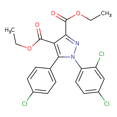 5-(4-Chloro-phenyl)-1-(2,4-dichloro-phenyl)-1h-pyrazole-3,4-dicarboxylic acid diethyl ester