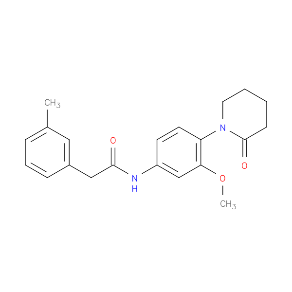 N-[3-methoxy-4-(2-oxopiperidin-1-yl)phenyl]-2-(3-methylphenyl)acetamide