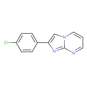 Imidazo[1,2-a]pyrimidine, 2-(4-chlorophenyl)-