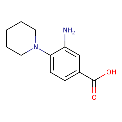 Benzoic acid, 3-amino-4-(1-piperidinyl)-