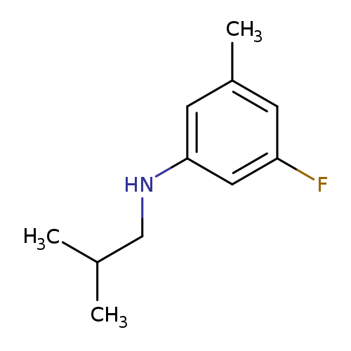 3-fluoro-5-methyl-N-(2-methylpropyl)aniline