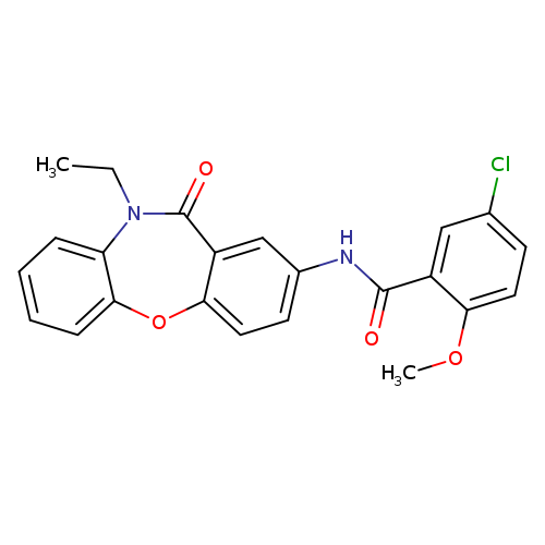 5-chloro-N-{9-ethyl-10-oxo-2-oxa-9-azatricyclo[9.4.0.0^{3,8}]pentadeca-1(11),3(8),4,6,12,14-hexaen-13-yl}-2-methoxybenzamide