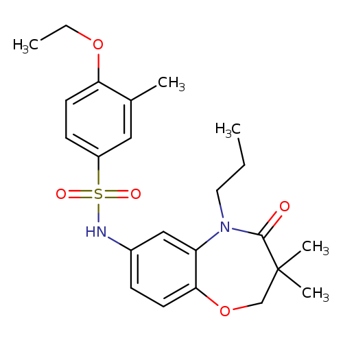 N-(3,3-dimethyl-4-oxo-5-propyl-2,3,4,5-tetrahydro-1,5-benzoxazepin-7-yl)-4-ethoxy-3-methylbenzene-1-sulfonamide