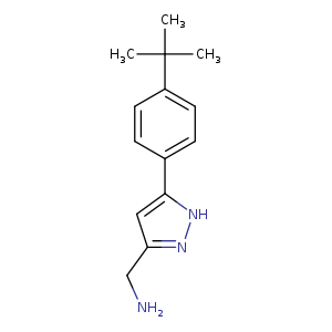 [5-(4-tert-butylphenyl)-1H-pyrazol-3-yl]methanamine