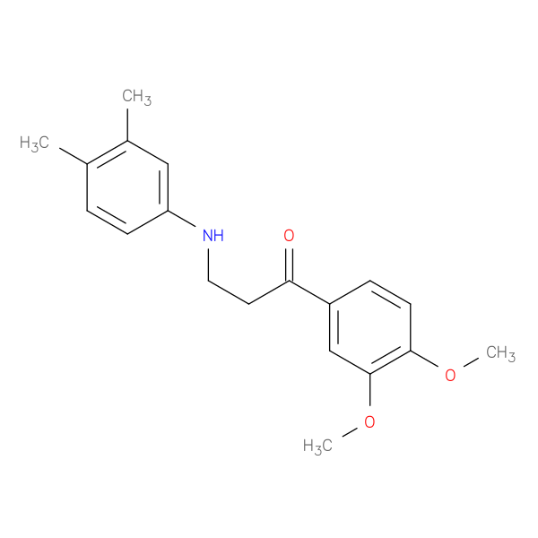 1-(3,4-Dimethoxyphenyl)-3-((3,4-dimethylphenyl)amino)propan-1-one