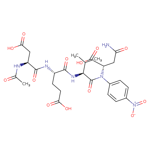 L-Asparagine, N-acetyl-L-α-aspartyl-L-α-glutamyl-L-valyl-N-(4-nitrophenyl)- (9CI)