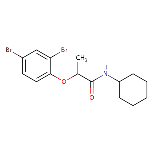N-cyclohexyl-2-(2,4-dibromophenoxy)propanamide