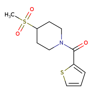 4-methanesulfonyl-1-(thiophene-2-carbonyl)piperidine