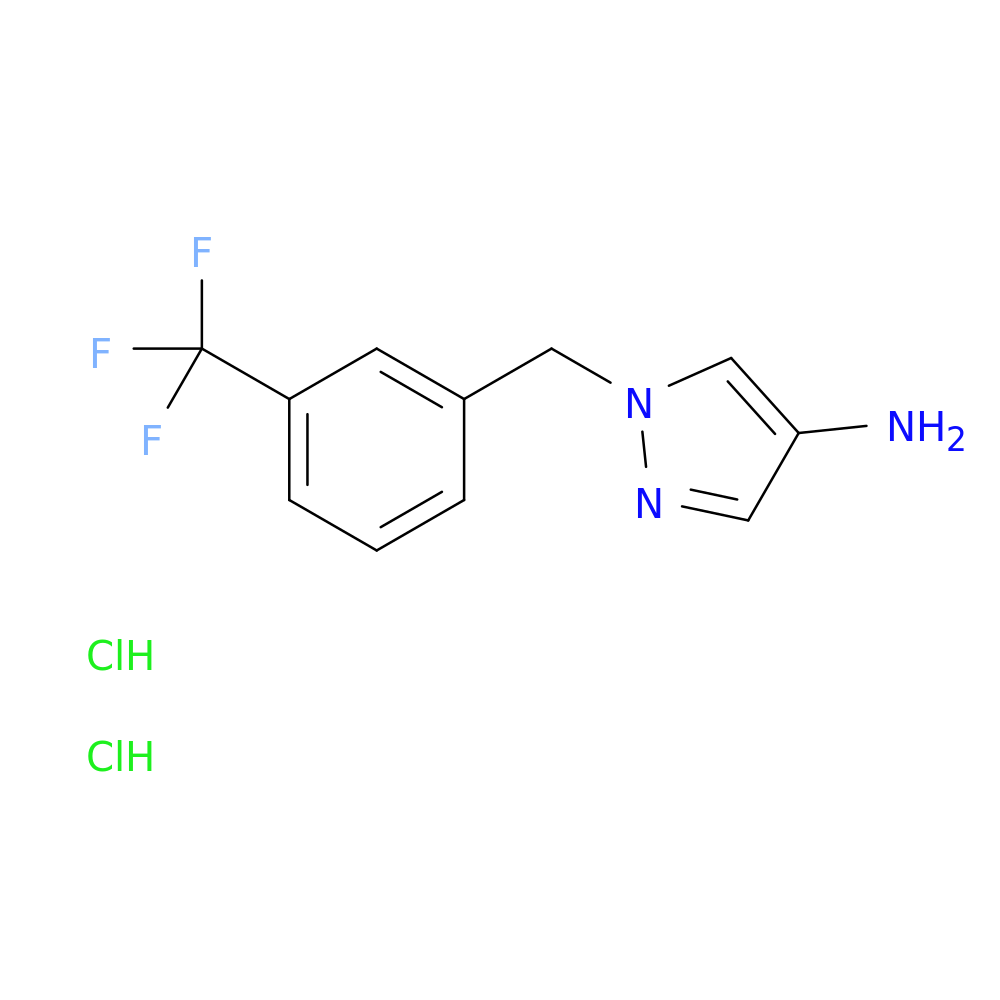 1-[3-(trifluoromethyl)benzyl]-1H-pyrazol-4-amine dihydrochloride