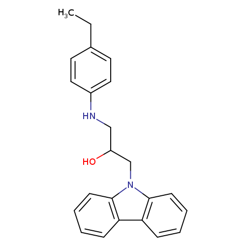 1-Carbazol-9-yl-3-(4-ethyl-phenylamino)-propan-2-ol