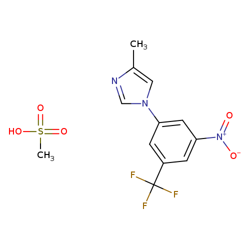 4-Methyl-1-(3-nitro-5-(trifluoromethyl)phenyl)-1H-imidazolemethanesulfonate