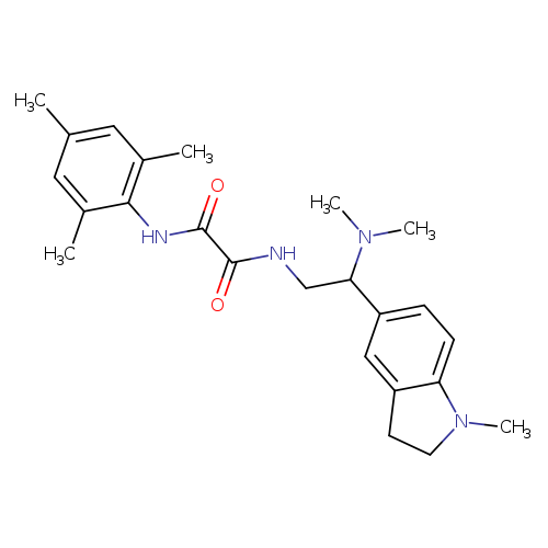N-[2-(dimethylamino)-2-(1-methyl-2,3-dihydro-1H-indol-5-yl)ethyl]-N'-(2,4,6-trimethylphenyl)ethanediamide
