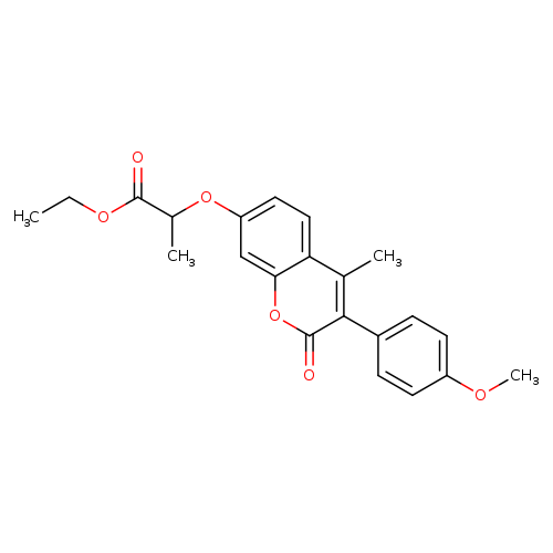 ethyl 2-{[3-(4-methoxyphenyl)-4-methyl-2-oxo-2H-chromen-7-yl]oxy}propanoate