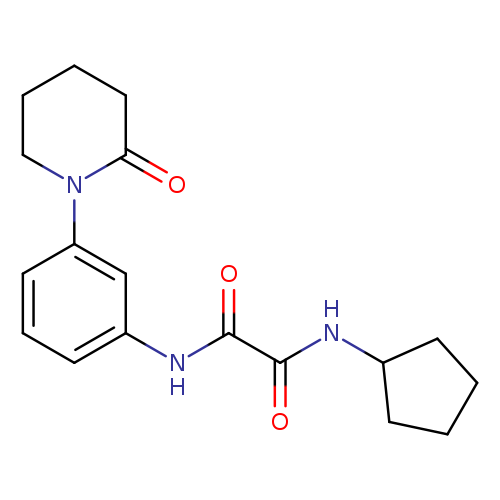 N-cyclopentyl-N'-[3-(2-oxopiperidin-1-yl)phenyl]ethanediamide