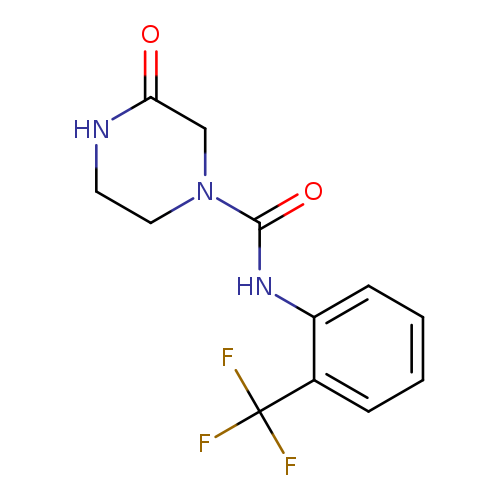 3-oxo-N-[2-(trifluoromethyl)phenyl]piperazine-1-carboxamide
