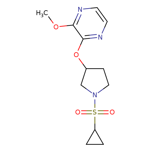 2-{[1-(cyclopropanesulfonyl)pyrrolidin-3-yl]oxy}-3-methoxypyrazine