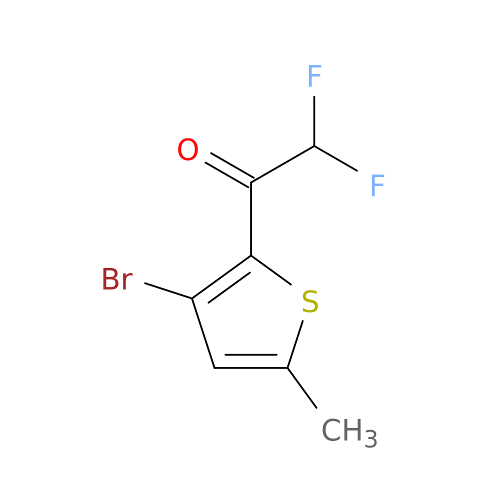 1-(3-bromo-5-methylthiophen-2-yl)-2,2-difluoroethan-1-one