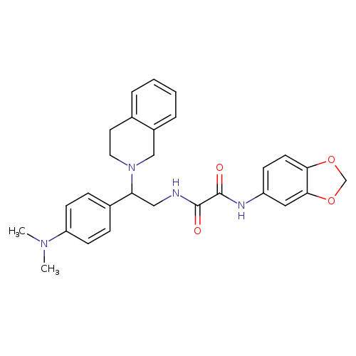 N-(2H-1,3-benzodioxol-5-yl)-N'-{2-[4-(dimethylamino)phenyl]-2-(1,2,3,4-tetrahydroisoquinolin-2-yl)ethyl}ethanediamide