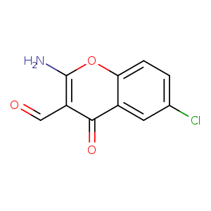 2-amino-6-chloro-4-oxo-4H-chromene-3-carbaldehyde