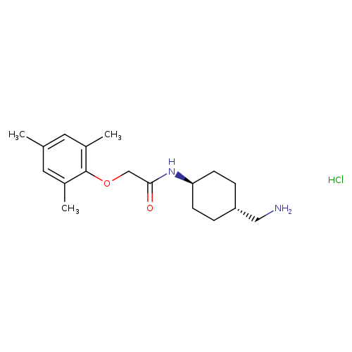 N-[(1r,4r)-4-(aminomethyl)cyclohexyl]-2-(2,4,6-trimethylphenoxy)acetamide hydrochloride