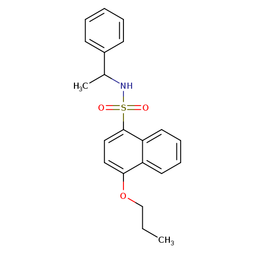 N-(1-phenylethyl)-4-propoxynaphthalene-1-sulfonamide