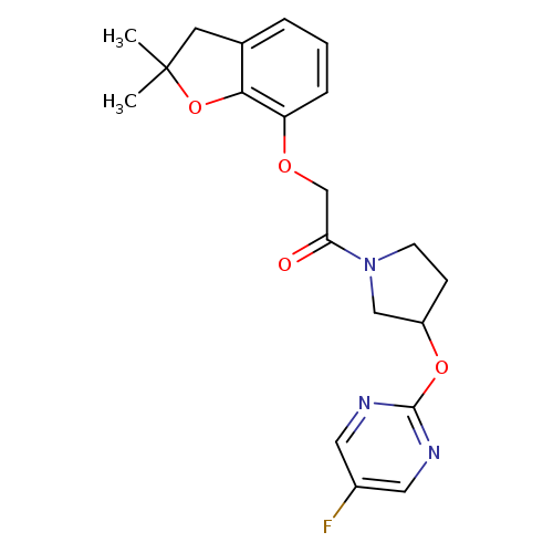 2-[(2,2-dimethyl-2,3-dihydro-1-benzofuran-7-yl)oxy]-1-{3-[(5-fluoropyrimidin-2-yl)oxy]pyrrolidin-1-yl}ethan-1-one