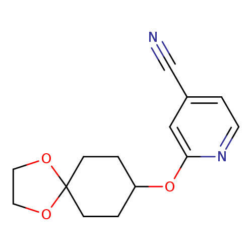 2-{1,4-dioxaspiro[4.5]decan-8-yloxy}pyridine-4-carbonitrile