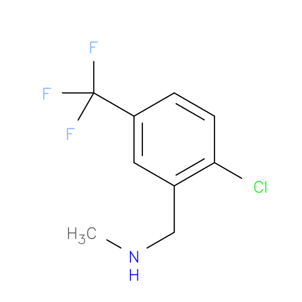 {[2-chloro-5-(trifluoromethyl)phenyl]methyl}(methyl)amine
