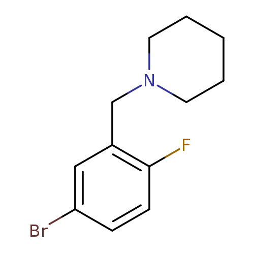 4-Bromo-1-fluoro-2-(piperidinomethyl)benzene