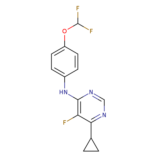 6-cyclopropyl-N-[4-(difluoromethoxy)phenyl]-5-fluoropyrimidin-4-amine