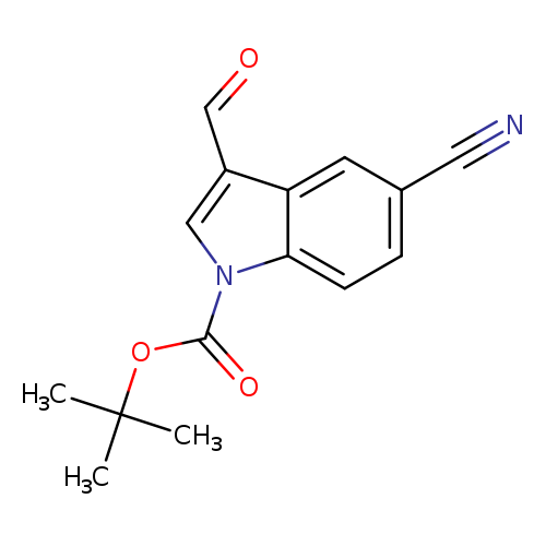 1-Boc-5-cyano-3-formylindole