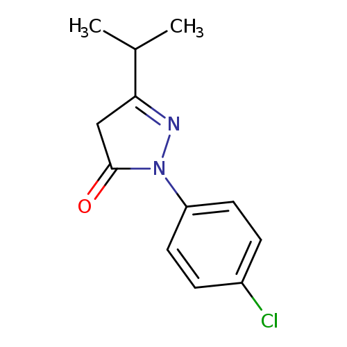 1-(4-chlorophenyl)-3-(propan-2-yl)-4,5-dihydro-1H-pyrazol-5-one