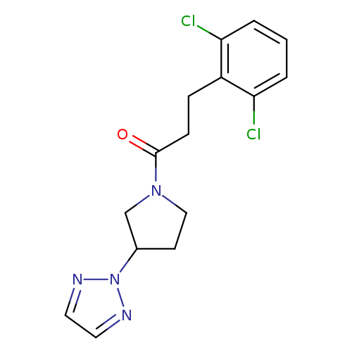 3-(2,6-dichlorophenyl)-1-[3-(2H-1,2,3-triazol-2-yl)pyrrolidin-1-yl]propan-1-one