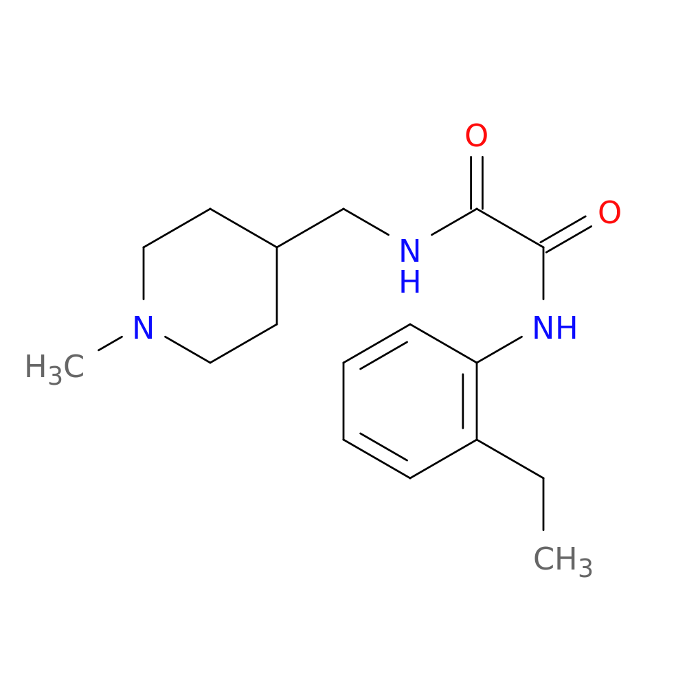 N'-(2-ethylphenyl)-N-[(1-methylpiperidin-4-yl)methyl]ethanediamide
