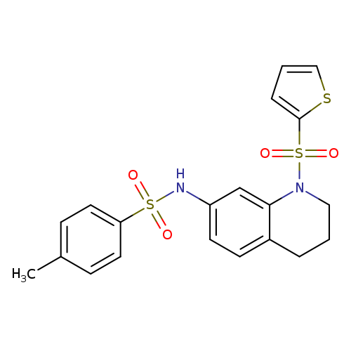 4-methyl-N-[1-(thiophene-2-sulfonyl)-1,2,3,4-tetrahydroquinolin-7-yl]benzene-1-sulfonamide