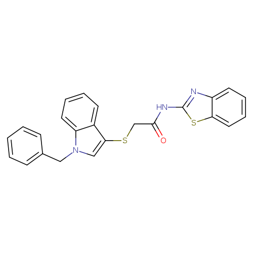N-(1,3-benzothiazol-2-yl)-2-[(1-benzyl-1H-indol-3-yl)sulfanyl]acetamide
