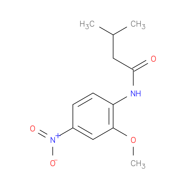 N-{4-nitro-2-methoxyphenyl}-3-methylbutanamide
