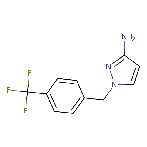 1-{[4-(trifluoromethyl)phenyl]methyl}-1H-pyrazol-3-amine