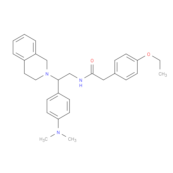 N-{2-[4-(dimethylamino)phenyl]-2-(1,2,3,4-tetrahydroisoquinolin-2-yl)ethyl}-2-(4-ethoxyphenyl)acetamide