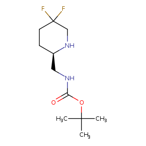 Carbamic acid, N-[[(2R)-5,5-difluoro-2-piperidinyl]methyl]-, 1,1-dimethylethyl ester