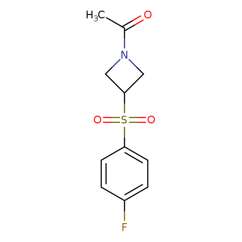 1-[3-(4-fluorobenzenesulfonyl)azetidin-1-yl]ethan-1-one