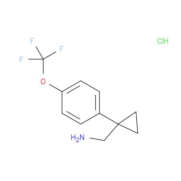 (1-(4-(Trifluoromethoxy)phenyl)cyclopropyl)methanamine hydrochloride