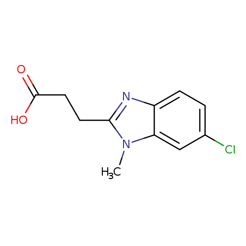 3-(6-Chloro-1-methyl-1h-benzimidazol-2-yl)propanoic acid