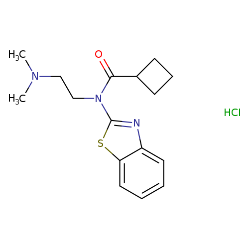 N-(1,3-benzothiazol-2-yl)-N-[2-(dimethylamino)ethyl]cyclobutanecarboxamide hydrochloride