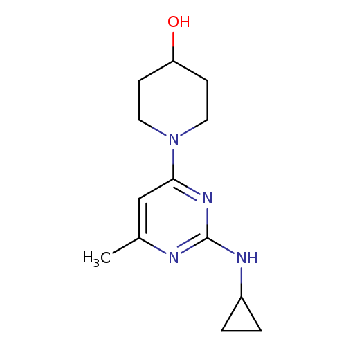 1-(2-Cyclopropylamino-6-methyl-pyrimidin-4-yl)-piperidin-4-ol