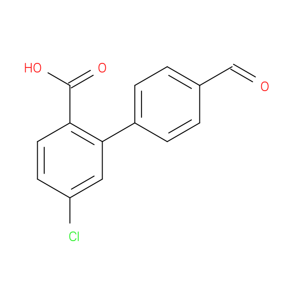 4-Chloro-2-(4-formylphenyl)benzoic acid